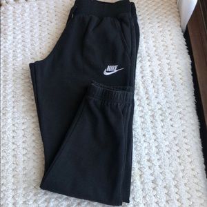 Nike Black Cotton Jogger - Youth Large